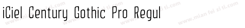 iCiel Century Gothic Pro Regular字体转换